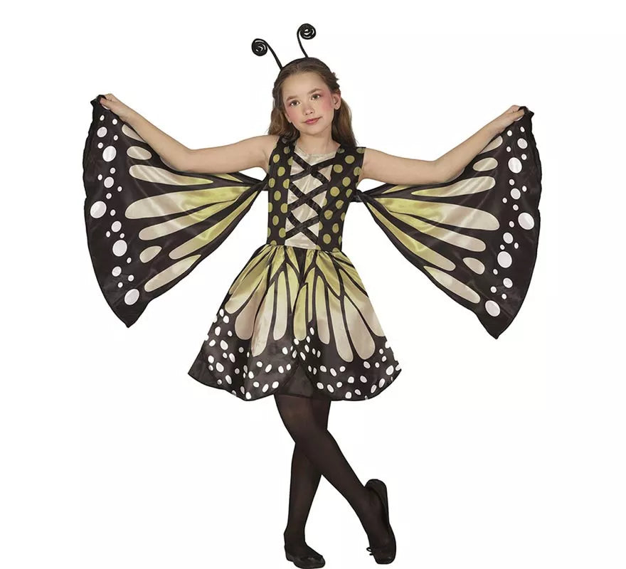 Translation missing: de.Disfraz de Mariposa amarilla con lunares para niña