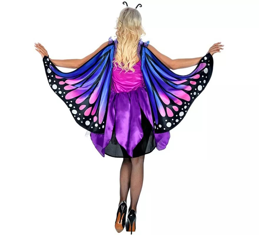 Translation missing: de.Disfraz de Mariposa azul con Alas para mujer
