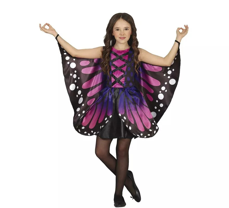 Translation missing: de.Disfraz de Mariposa morada para niña
