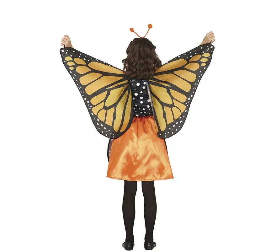 Translation missing: de.Disfraz de Mariposa Naranja con detalles para niña