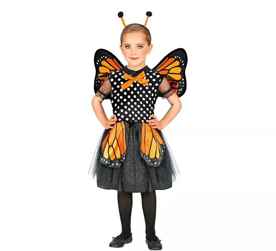 Translation missing: de.Disfraz de Mariposa naranja para niña