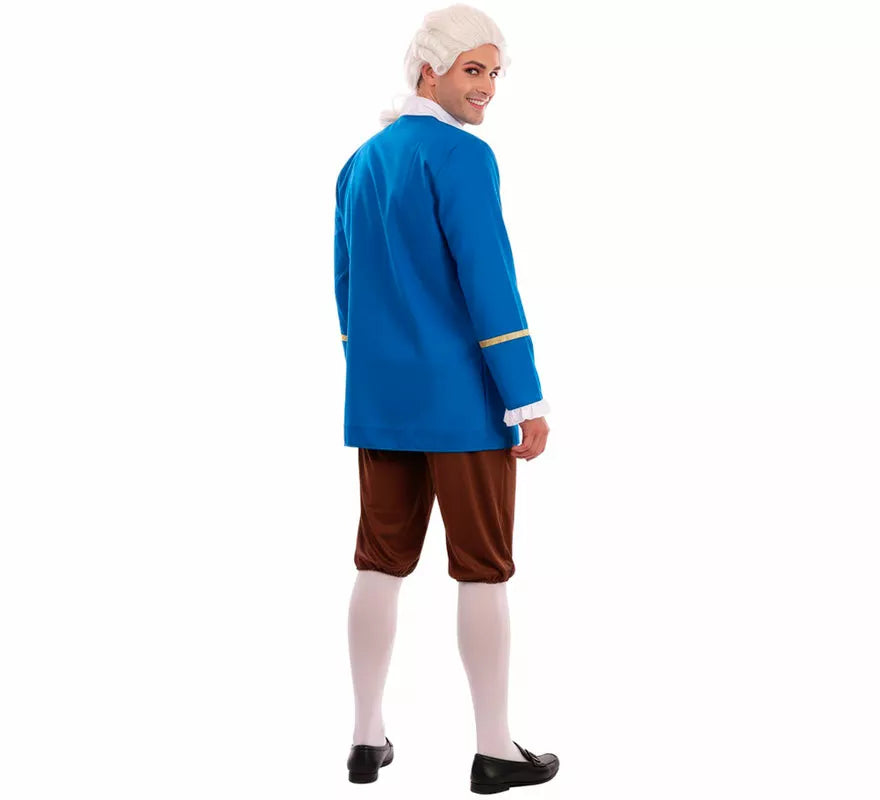 Translation missing: de.Disfraz de Marqués de Época azul para hombre