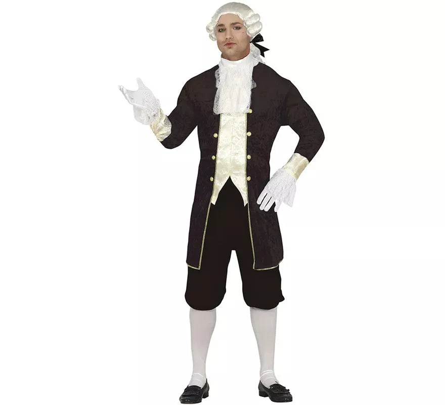Translation missing: de.Disfraz de Marqués marrón elegante para hombre