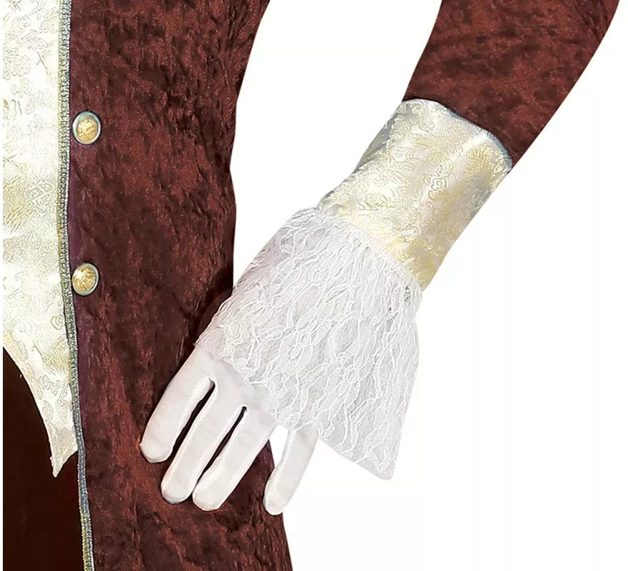 Disfraz de Marqués marrón elegante para hombre