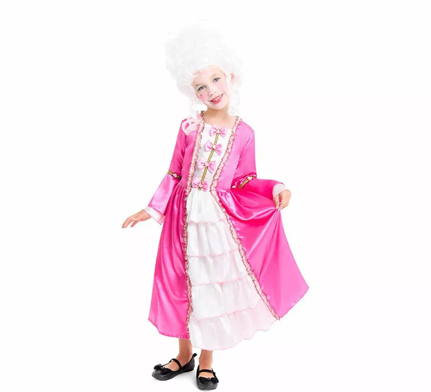 Translation missing: de.Disfraz de Marquesa de Época rosa para niña