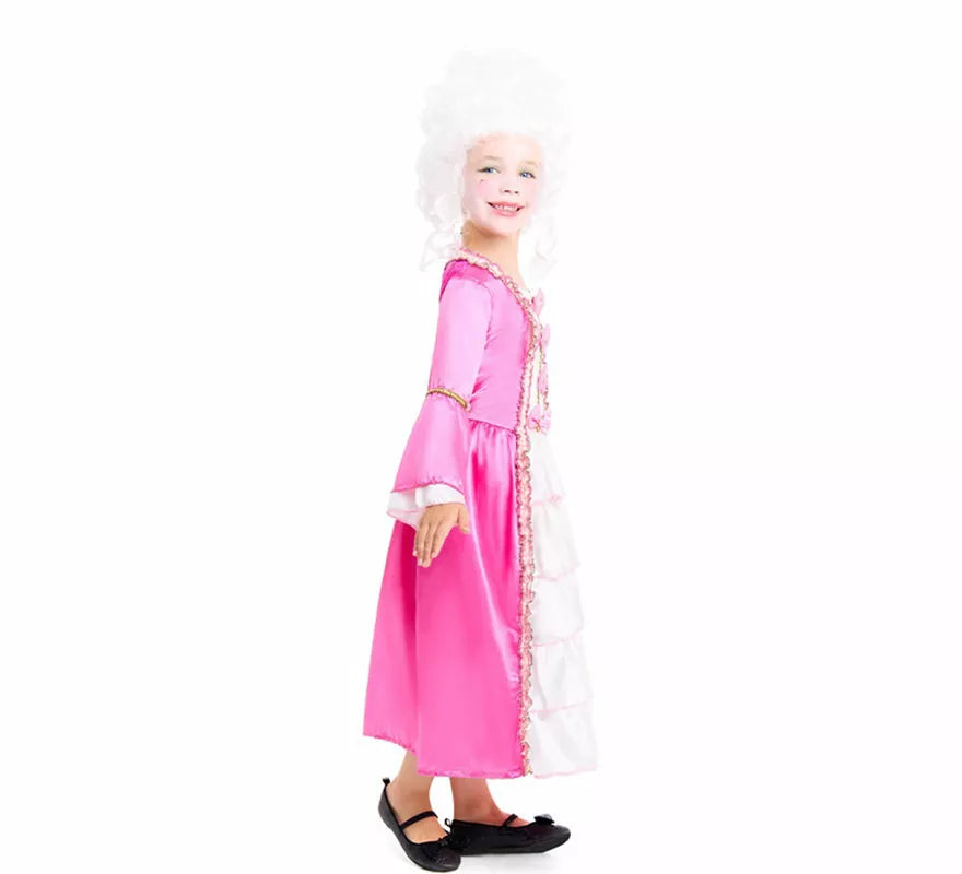 Translation missing: de.Disfraz de Marquesa de Época rosa para niña