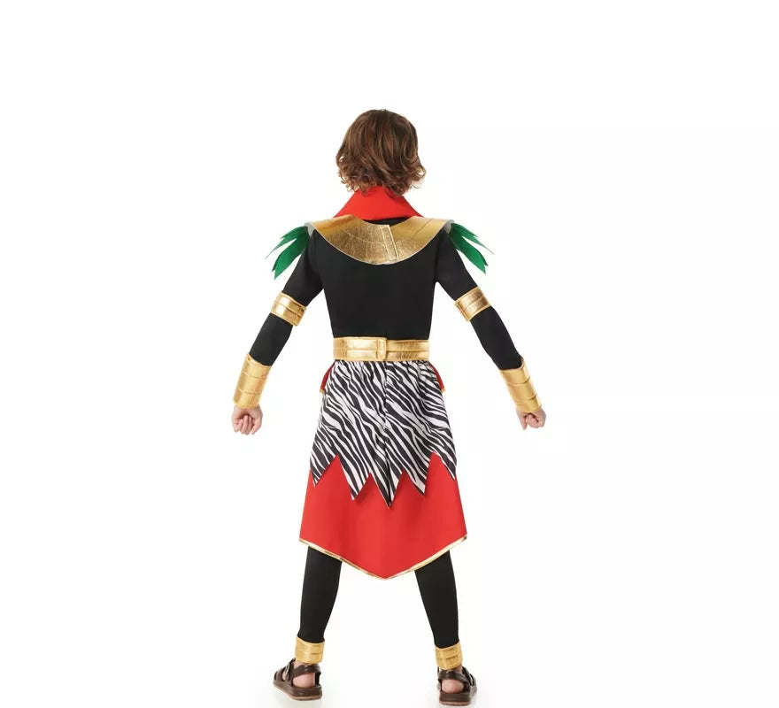 Translation missing: de.Disfraz de Masai Africano rojo elegante para niños