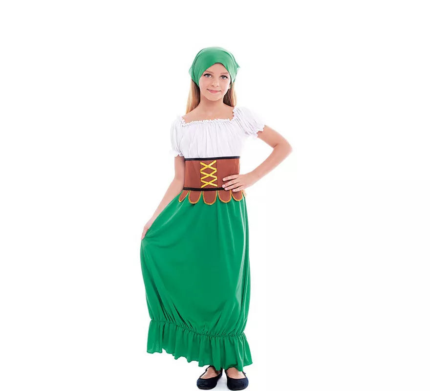 Translation missing: de.Disfraz de Mesonera Medieval Clásica para niña