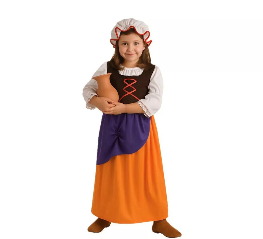Translation missing: de.Disfraz de Mesonera Medieval para niña