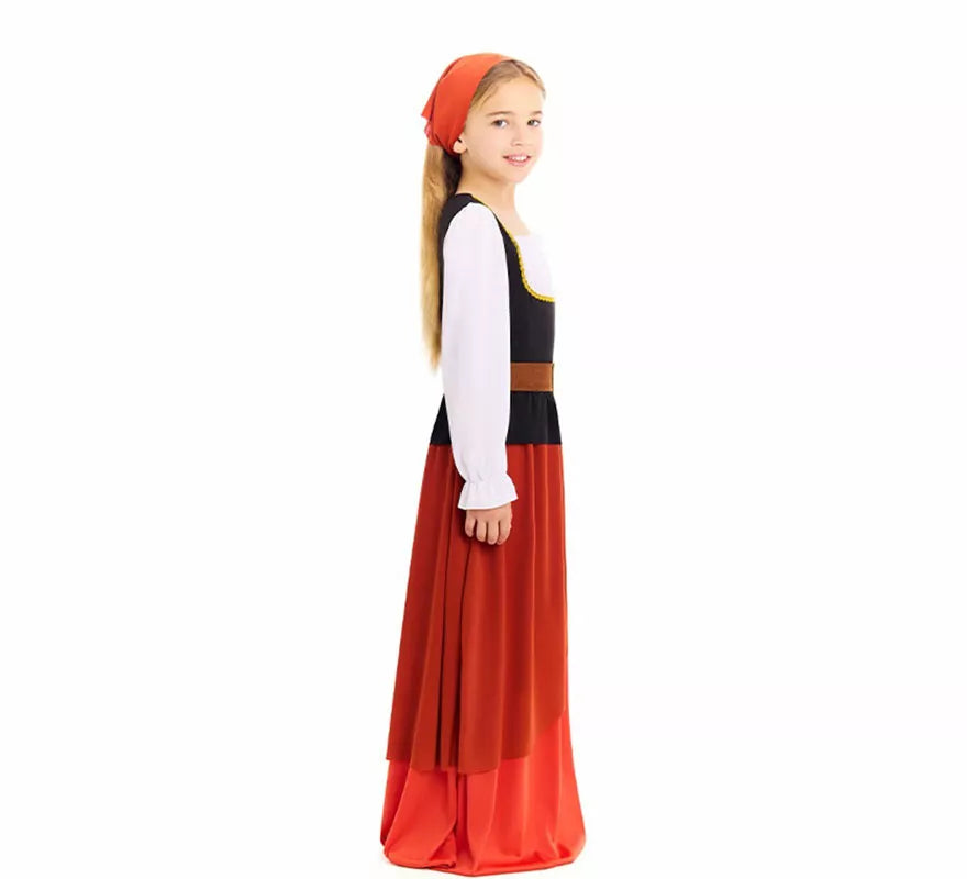 Translation missing: de.Disfraz de Mesonera Medieval para niña