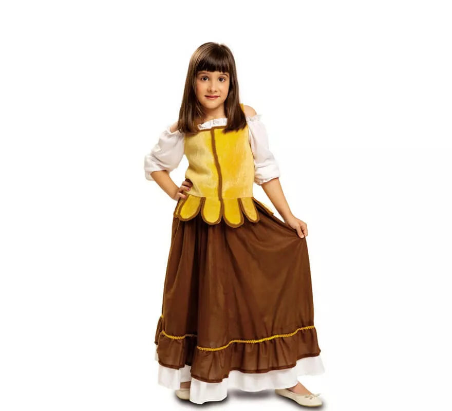 Translation missing: de.Disfraz de Mesonera Medieval para Niña