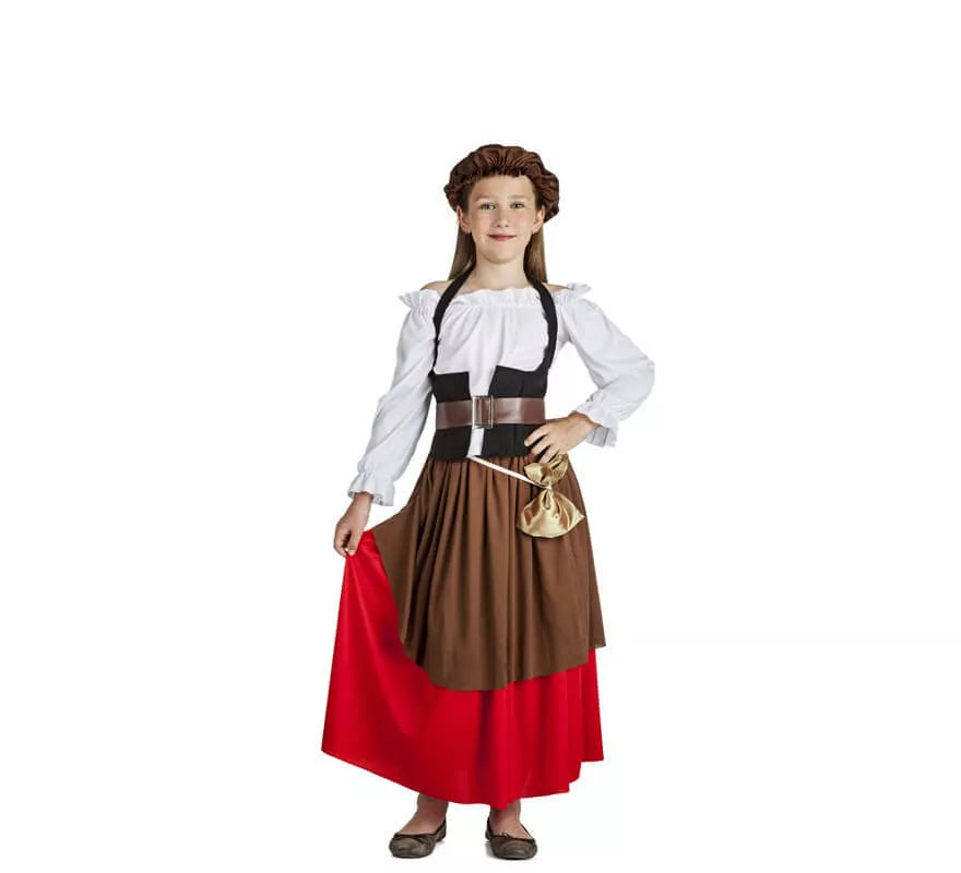 Translation missing: de.Disfraz de Mesonera Medieval para niña