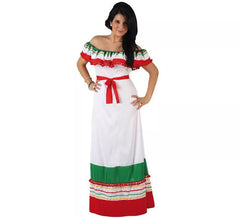Mexikanisches Trikolore Kostüm für Damen