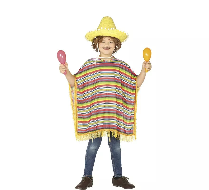 Translation missing: de.Disfraz de Mexicano a rayas para niños