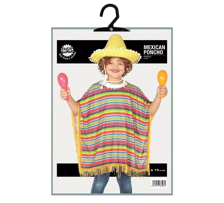 Translation missing: de.Disfraz de Mexicano a rayas para niños