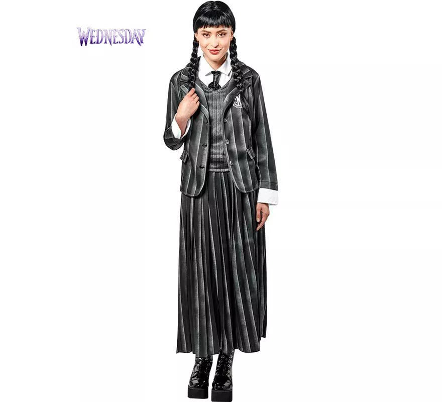 Translation missing: de.Disfraz de Miércoles Escolar de La Familia Addams para mujer