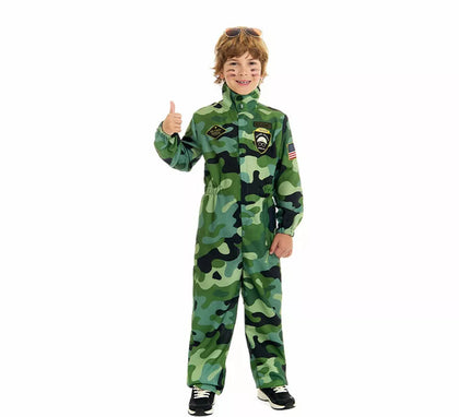 Disfraz de Militar Camuflaje para niño