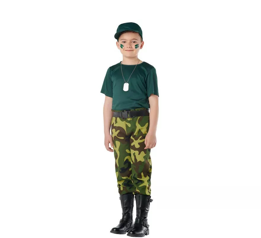 Translation missing: de.Disfraz de Militar Camuflaje para Niños