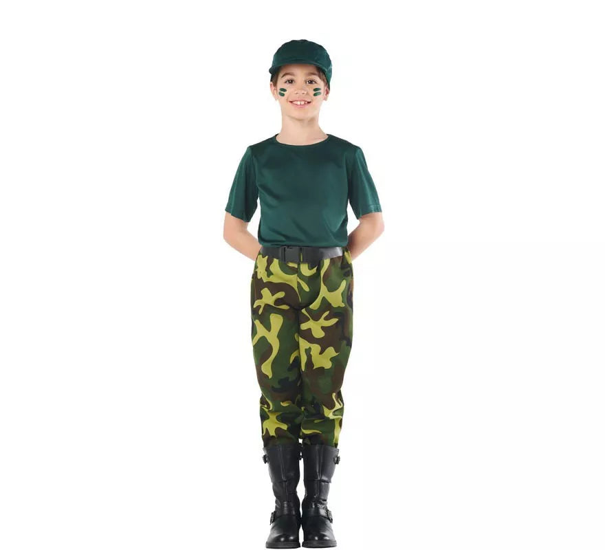 Translation missing: de.Disfraz de Militar Camuflaje para Niños