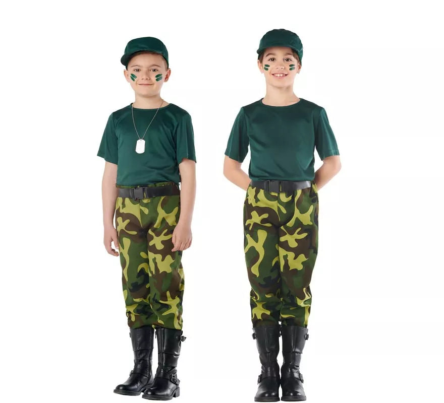 Translation missing: de.Disfraz de Militar Camuflaje para Niños
