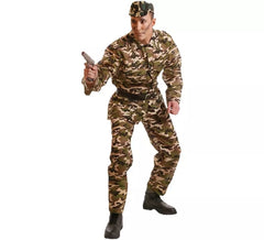 Militärisches Tarnkostüm für einen Mann