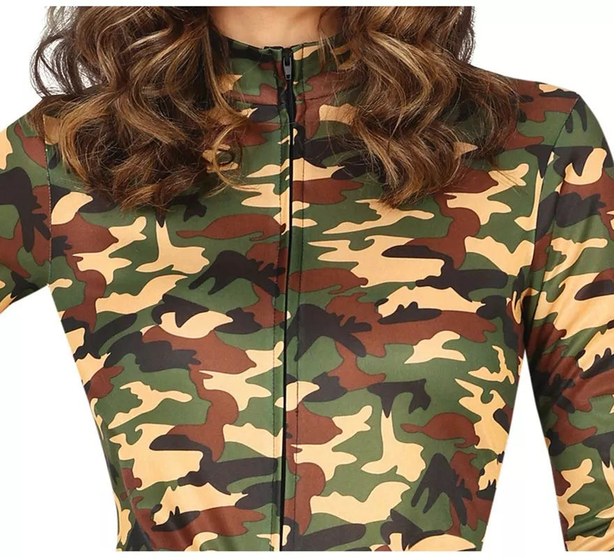 Translation missing: de.Disfraz de Militar Soldado de camuflaje para mujer