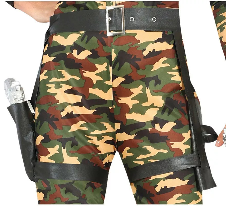 Translation missing: de.Disfraz de Militar Soldado de camuflaje para mujer