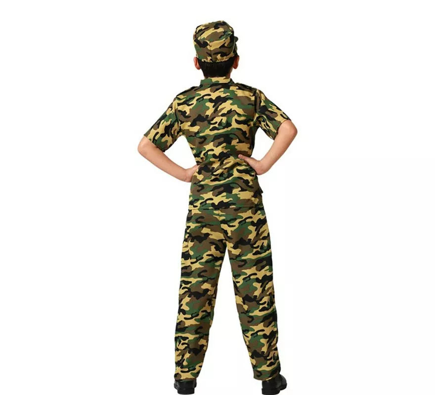 Translation missing: de.Disfraz de Militar traje camuflado para niño