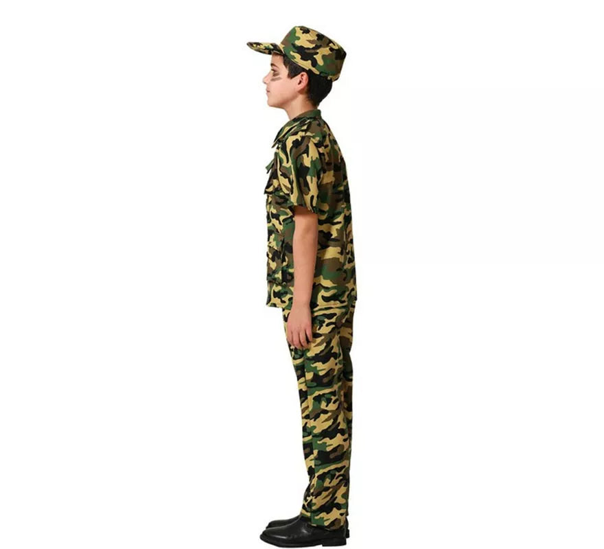 Translation missing: de.Disfraz de Militar traje camuflado para niño