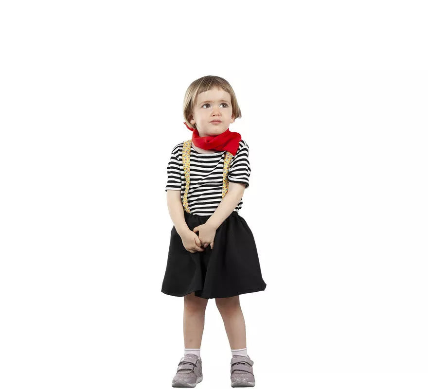 Translation missing: de.Disfraz de Mimo para bebé y niña