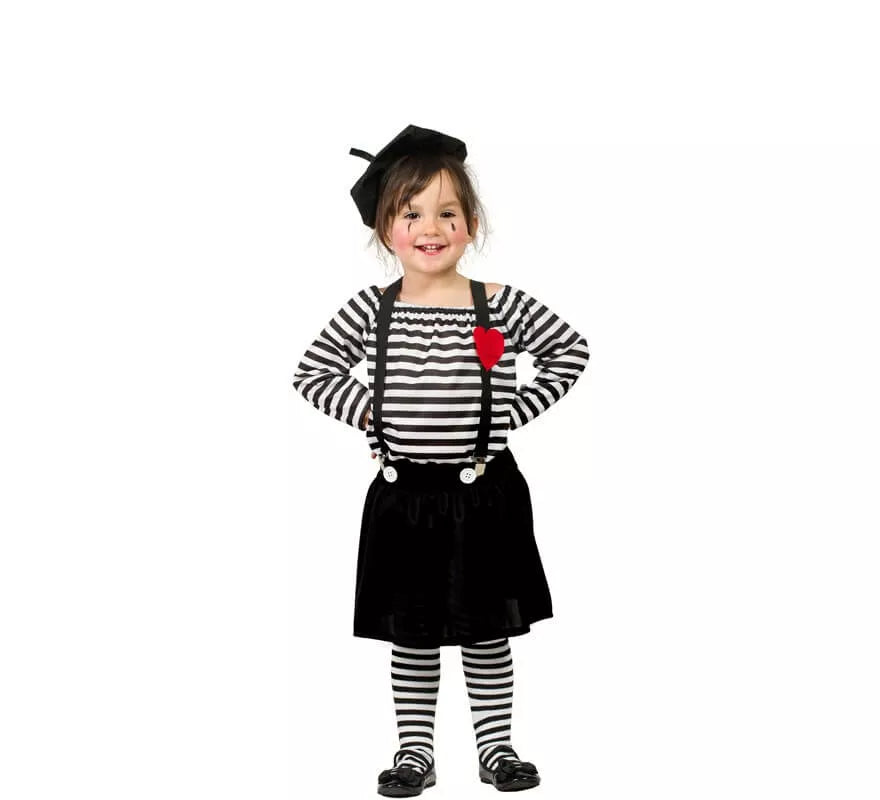 Translation missing: de.Disfraz de Mimo para Niña
