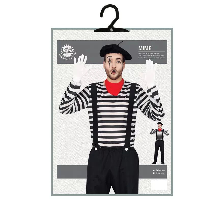 Translation missing: de.Disfraz de Mimo Parisino para hombre