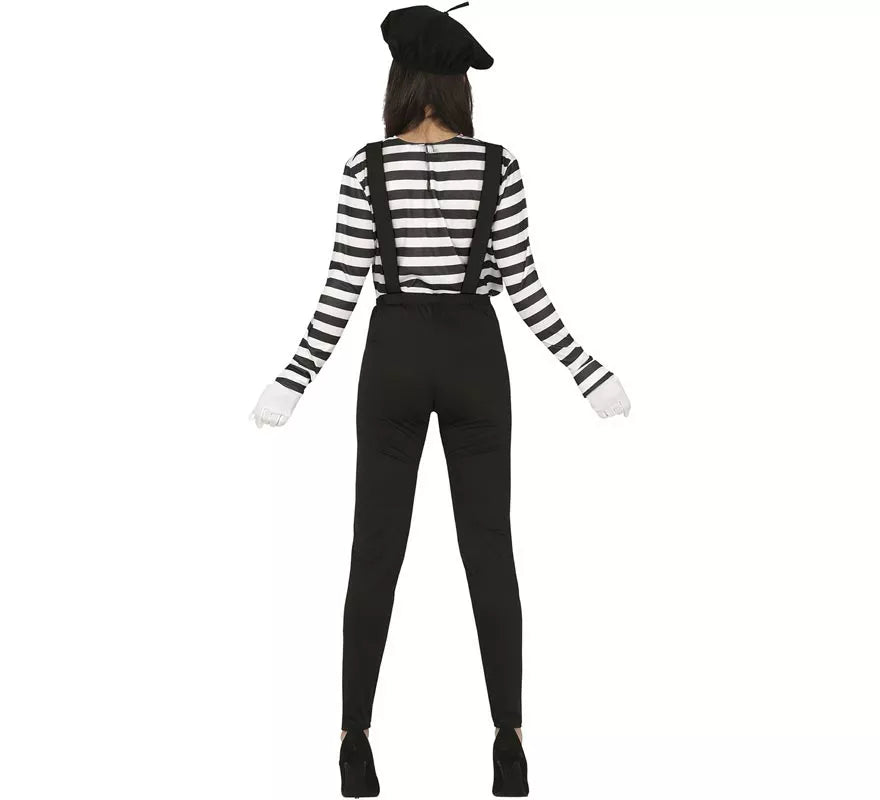 Disfraz de Mimo Parisino para mujer