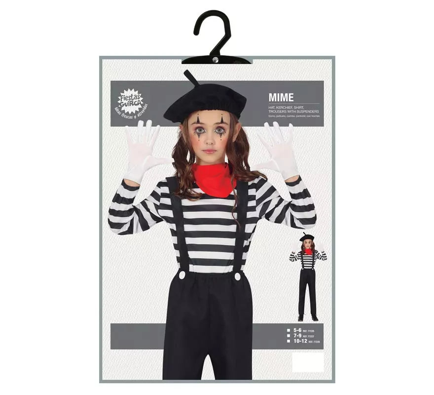 Translation missing: de.Disfraz de Mimo Parisino para niños