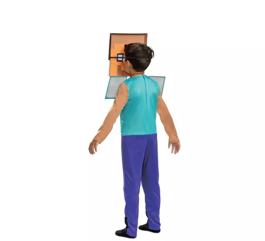 Translation missing: de.Disfraz de Minecraft Steve Lujo para niño