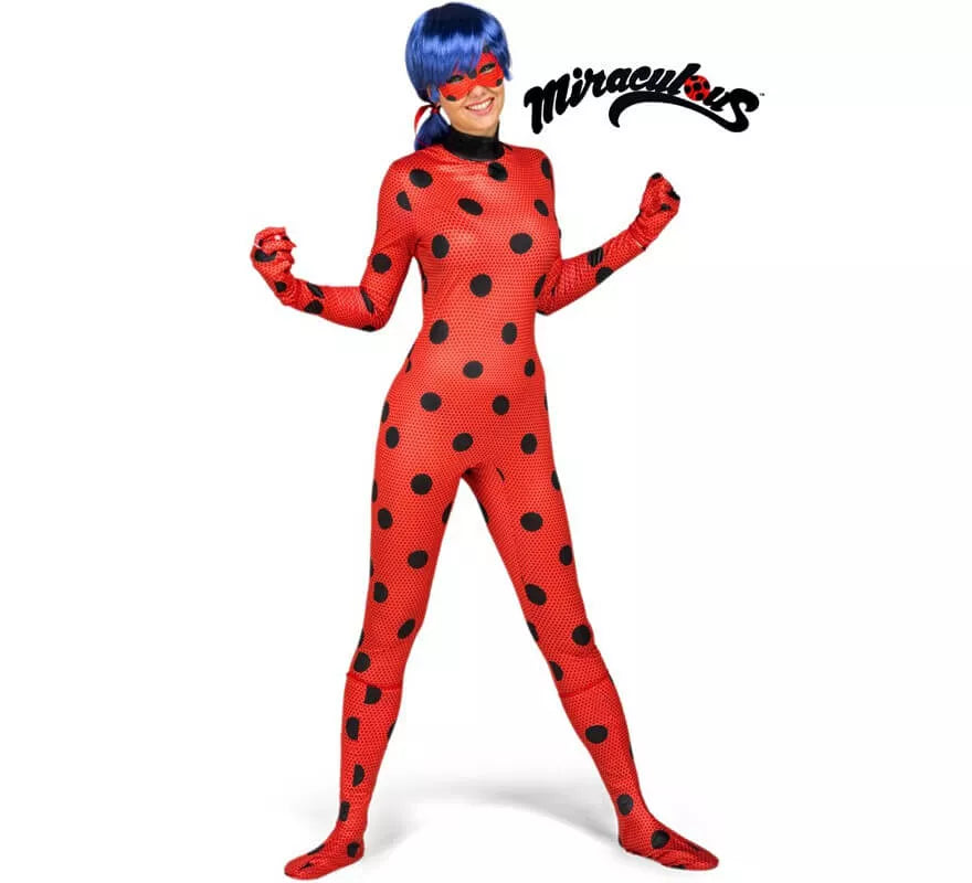 Translation missing: de.Disfraz de Miraculous Ladybug con peluca para mujer