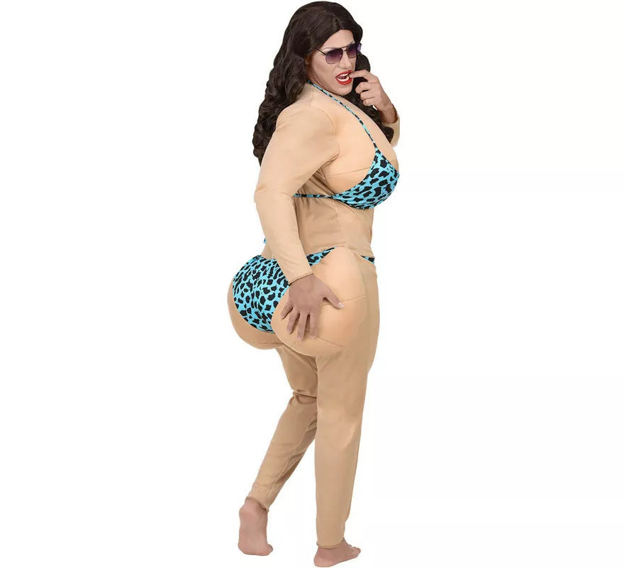 Translation missing: de.Disfraz de Miss Bikini Acolchado para hombre