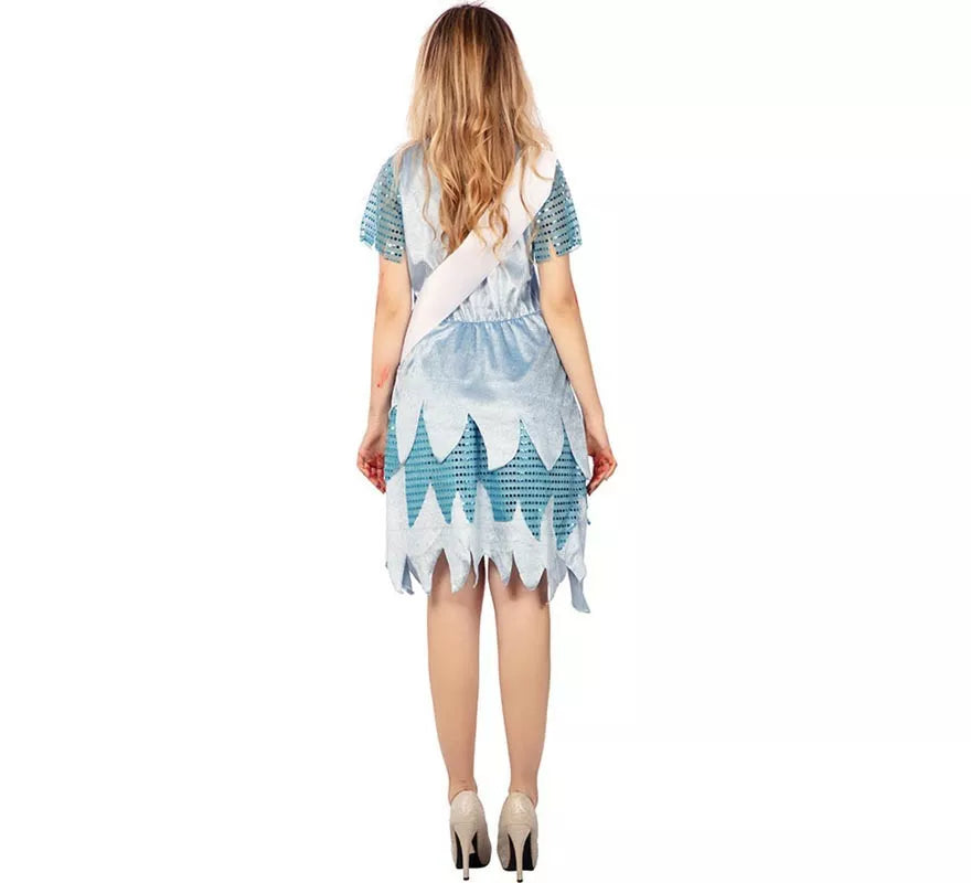 Translation missing: de.Disfraz de Miss Zombie vestido azul para mujer
