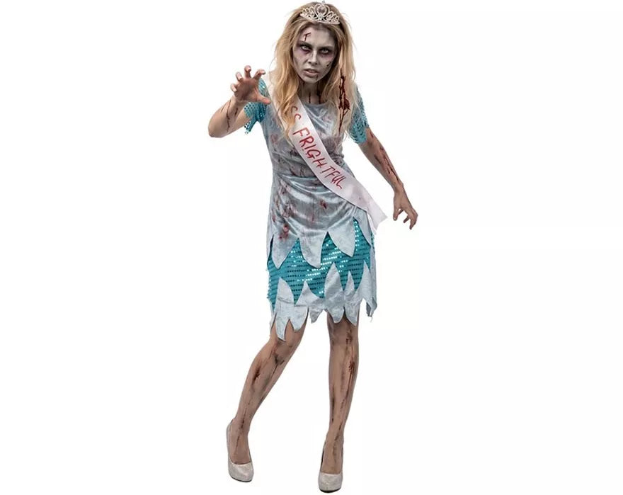 Translation missing: de.Disfraz de Miss Zombie vestido azul para mujer