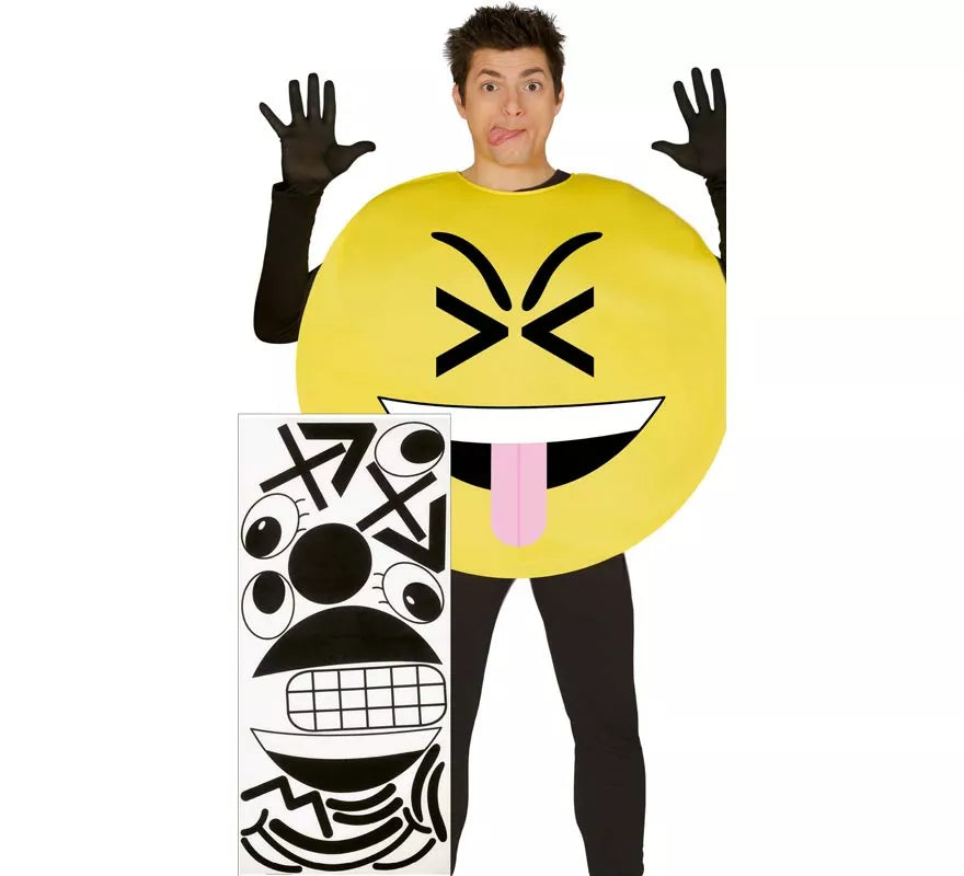 Translation missing: de.Disfraz de Mix Caras o Emoticono para adulto
