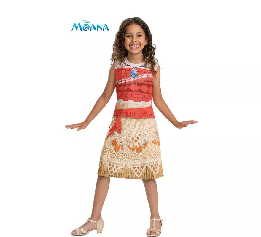 Translation missing: de.Disfraz de Moana Vaiana básico plus para niña