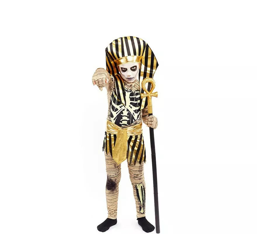 Translation missing: de.Disfraz de Momia de Faraón Egipcio para niño