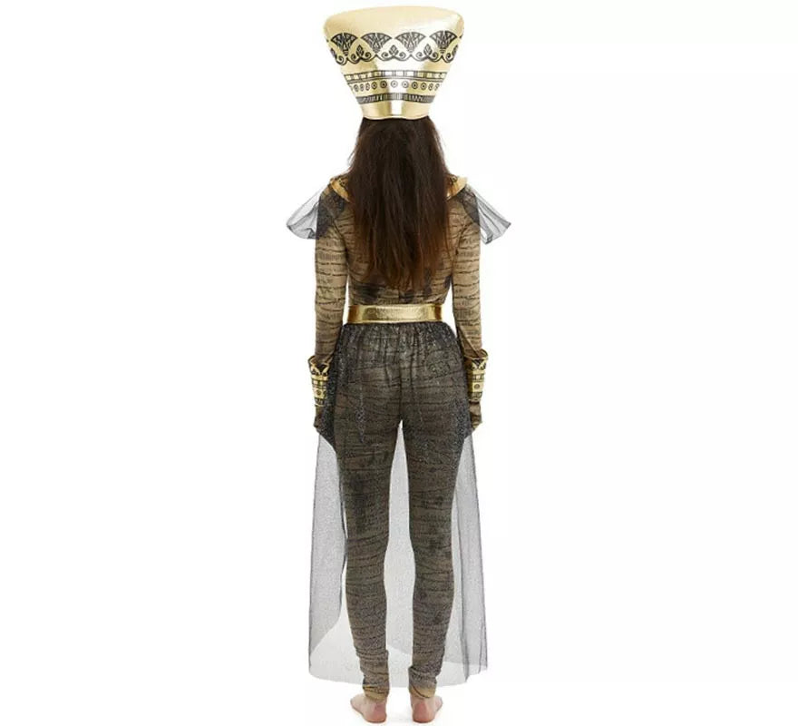 Translation missing: de.Disfraz de Momia Faraona con tocado para mujer