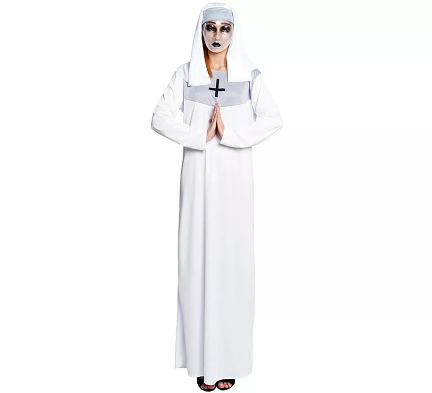 Translation missing: de.Disfraz de Monja blanca para mujer