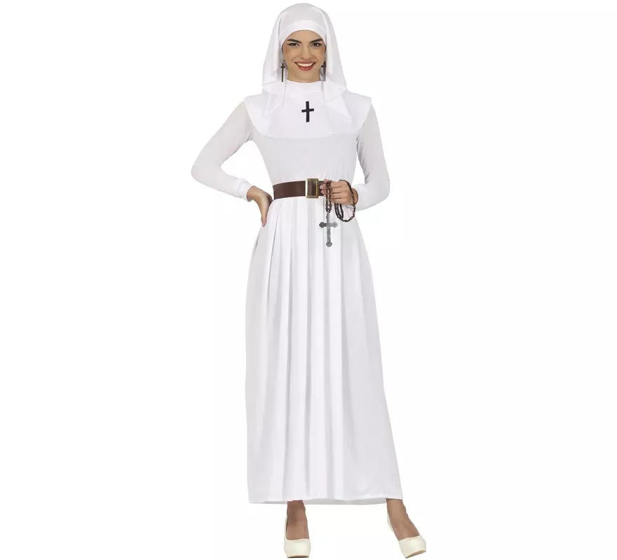 Translation missing: de.Disfraz de Monja blanca para mujer