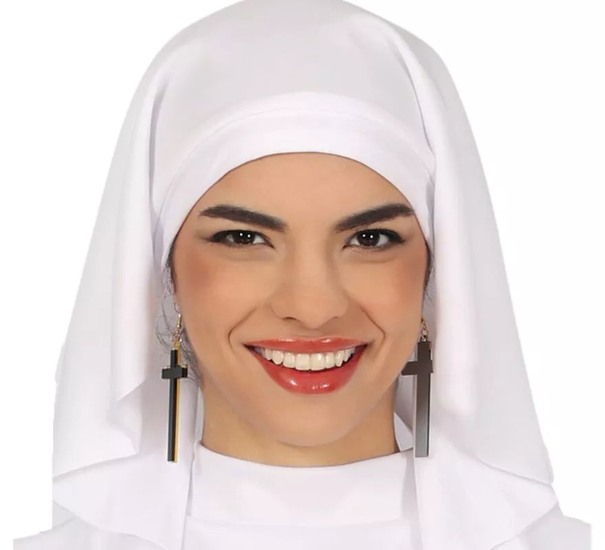 Disfraz de Monja blanca para mujer