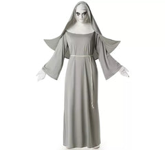 Graue Nonne Kostüm für Damen