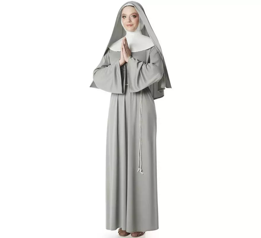 Translation missing: de.Disfraz de Monja gris para mujer