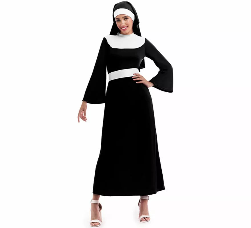 Translation missing: de.Disfraz de Monja negra para mujer