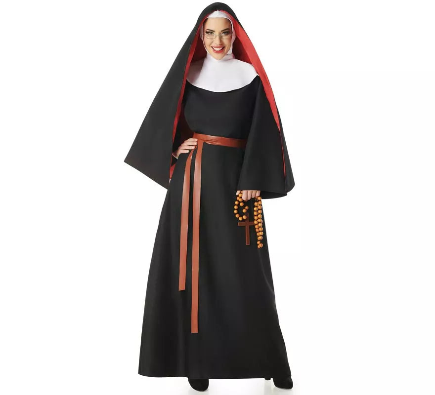 Translation missing: de.Disfraz de Monja negro para mujer